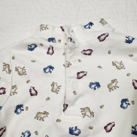 Vintage Mountain Animals Turtleneck 6-9 months - Picture 9 of 9